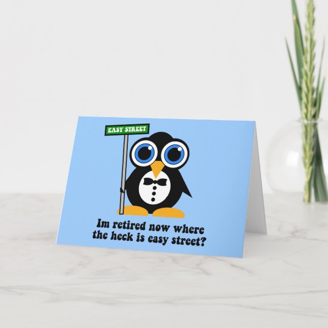 Tarjeta retiro divertido (Anverso)