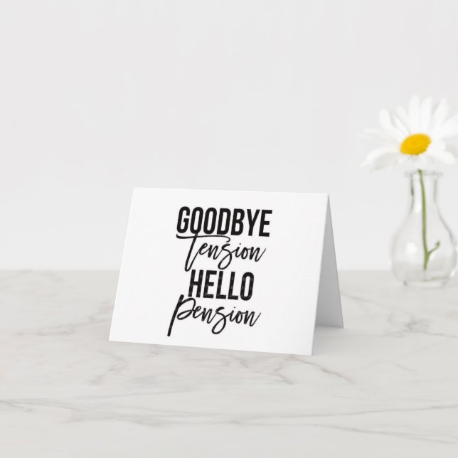 TARJETA ***RETIRO** HUMOR Y FELICITACIONES (Planta pequeña)