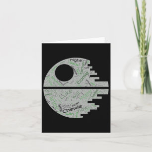 Tarjeta Retorno Del Pegatina De Arte De Palabra Jedi