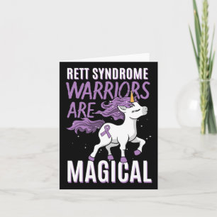 Tarjeta Retorno Síndrome Conciencia Rtt Guerrero Cinta Púr