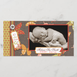 Tarjeta retra de la foto de las mariposas