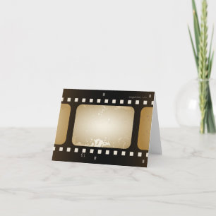 Tarjeta retra de la foto del papel de la película