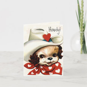 Tarjeta retra de la tarjeta del día de San