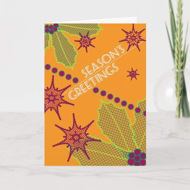 Tarjeta retra del día de fiesta de los saludos de (Anverso)