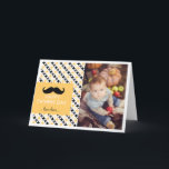 Tarjeta retra del día de padre del bigote del<br><div class="desc">La diversión y el día de padre caprichoso cardan la atracción del modelo retro colorido.</div>