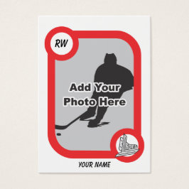 Tarjeta retra del hockey
