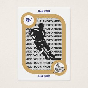 Tarjeta retra del hockey