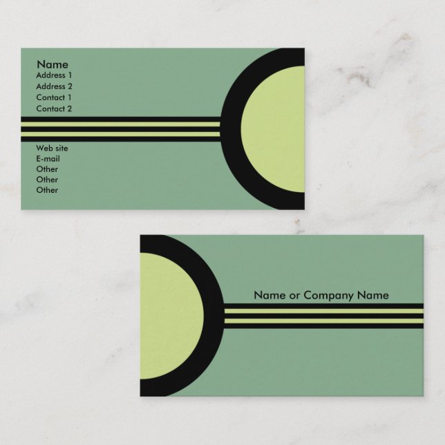 Tarjeta retra del perfil de /Networking del (Anverso / Reverso)