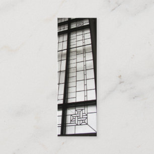 Tarjeta retra del perfil del ~ del tragaluz