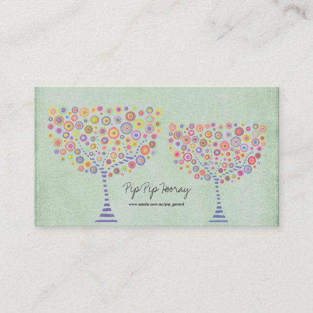 Tarjeta retra del perfil del negocio personal de (Anverso)