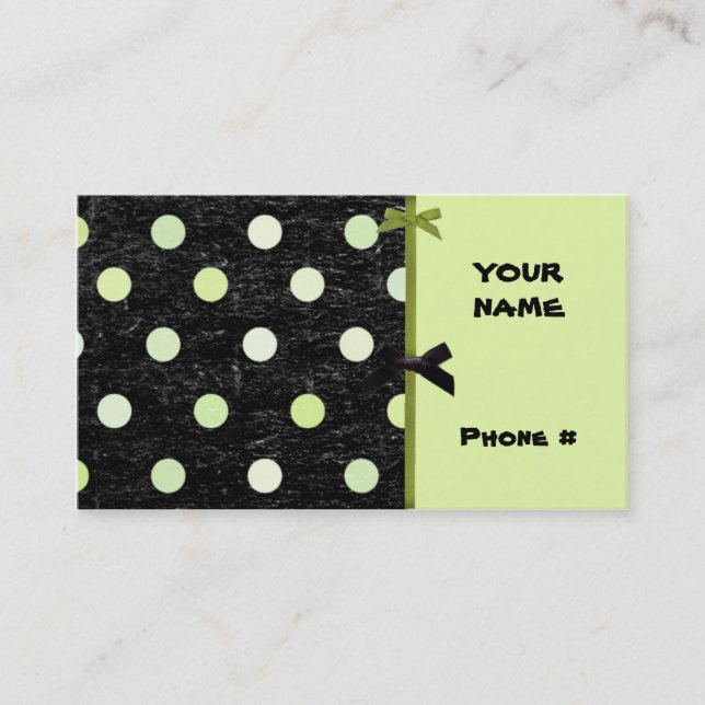 Tarjeta retra del perfil y/o de visita (Anverso)