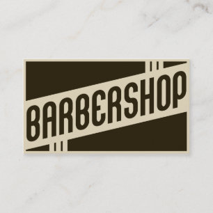 tarjeta retra del sello de la barbería