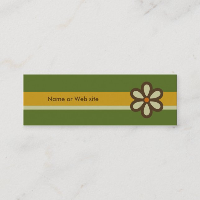 Tarjeta retra moderna del perfil - tarjeta social (Anverso)