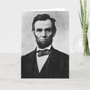 Tarjeta Retrato de Abraham Lincoln de Alexander Gardner