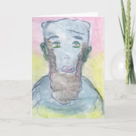 Tarjeta Retrato de Abraham Lincoln dibujando arte espiritu