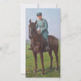 Tarjeta Retrato de Attilio Triboletti (Soldado de caballer