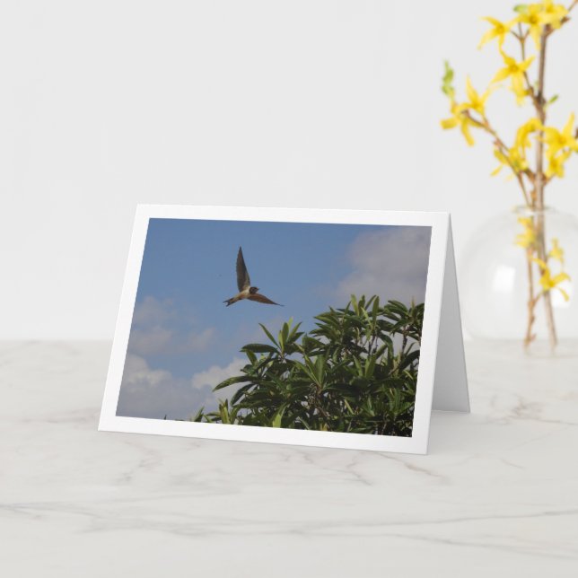 Tarjeta Retrato de barbecho de barba (flor amarilla)