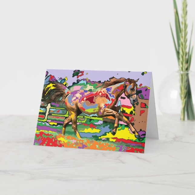 Tarjeta Retrato de caballo 3 (Anverso)