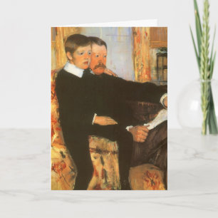 Tarjeta Retrato de Cassat; Padre e Hijo