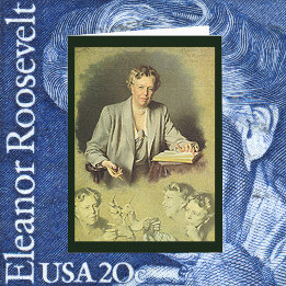 Tarjeta Retrato de Eleanor Roosevelt en la Casa Blanca