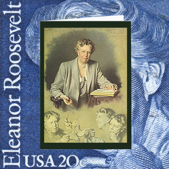 Tarjeta Retrato de Eleanor Roosevelt en la Casa Blanca (Subido por el creador)