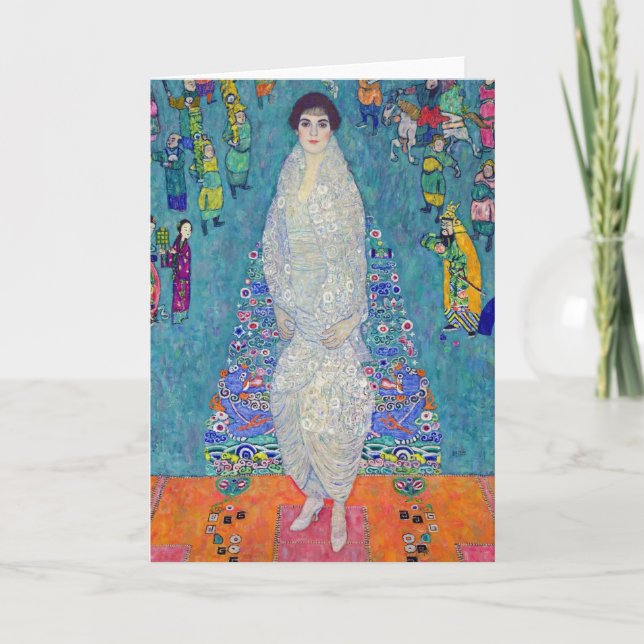 Tarjeta Retrato de Elisabeth Lederer, Gustav Klimt (Anverso)