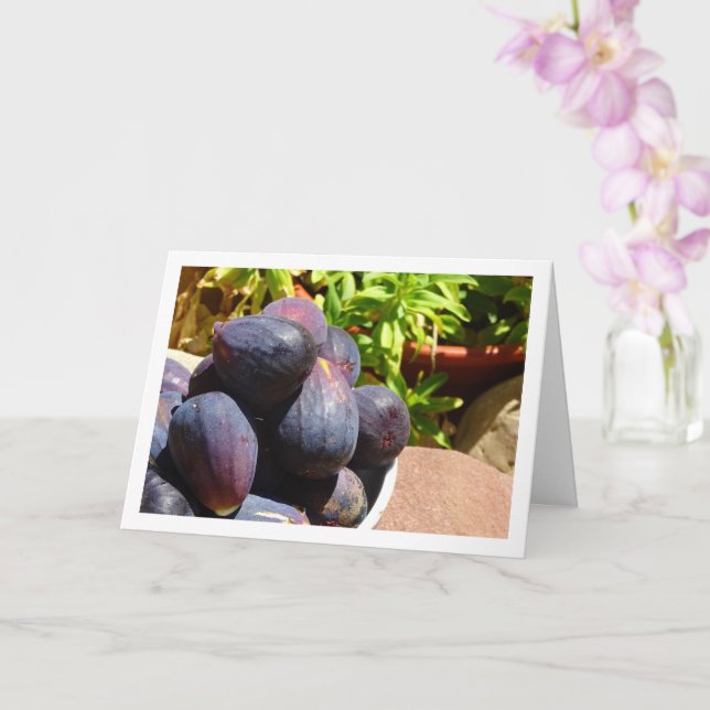 Tarjeta Retrato de fruta de la higuera (Orquídea)