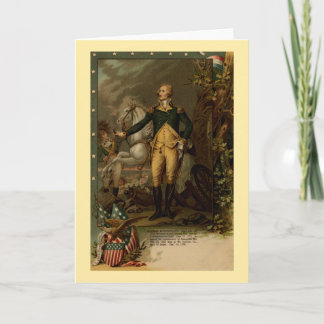 Tarjeta Retrato de George Washington