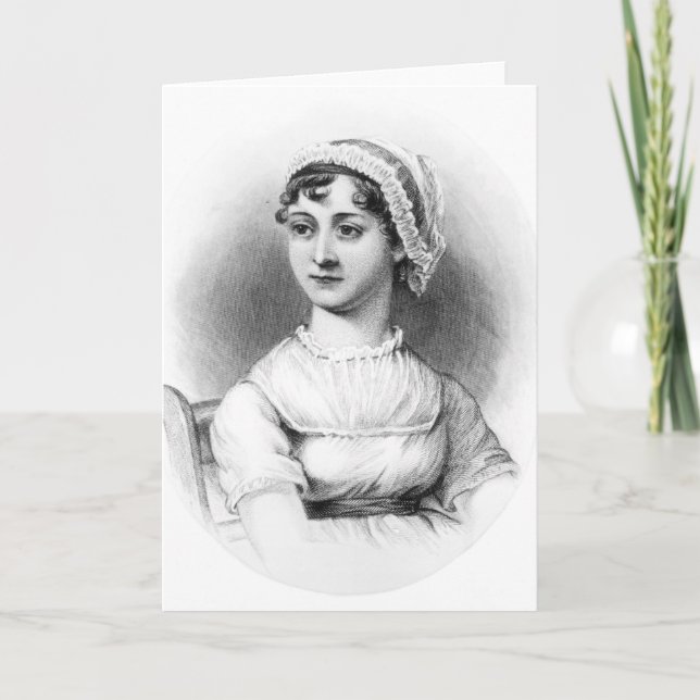 Tarjeta Retrato de Jane Austen (Anverso)