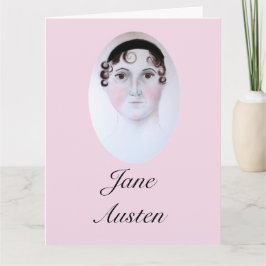 Tarjeta retrato de Jane Austen, marcador de página.