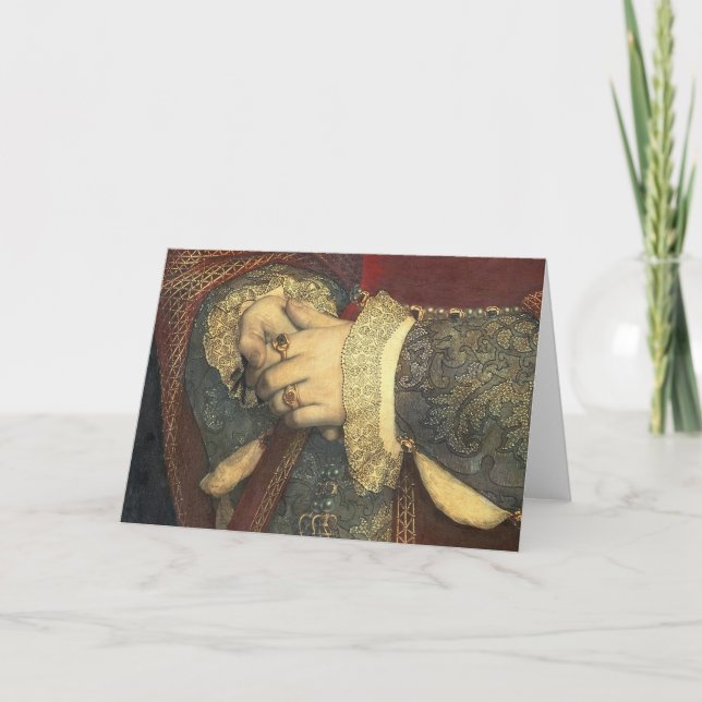 Tarjeta Retrato de Jane Seymour, 1536 (Anverso)