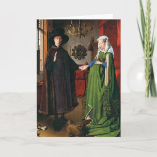 Tarjeta Retrato de Juan Arnolfini y su esposa