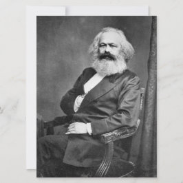 Tarjeta Retrato de Karl Marx (Fundador del Marxismo)