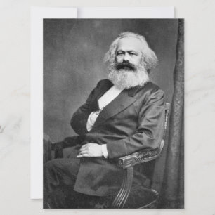 Tarjeta Retrato de Karl Marx (Fundador del Marxismo)