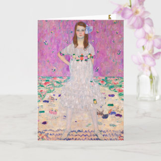 Tarjeta Retrato de Klimt Mada Primavesi