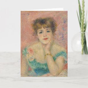 Tarjeta Retrato de la actriz Jeanne Samary, Auguste Renoir