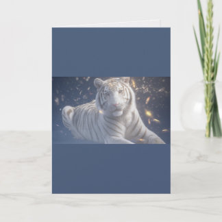 Tarjeta Retrato de la estrella del tigre blanco