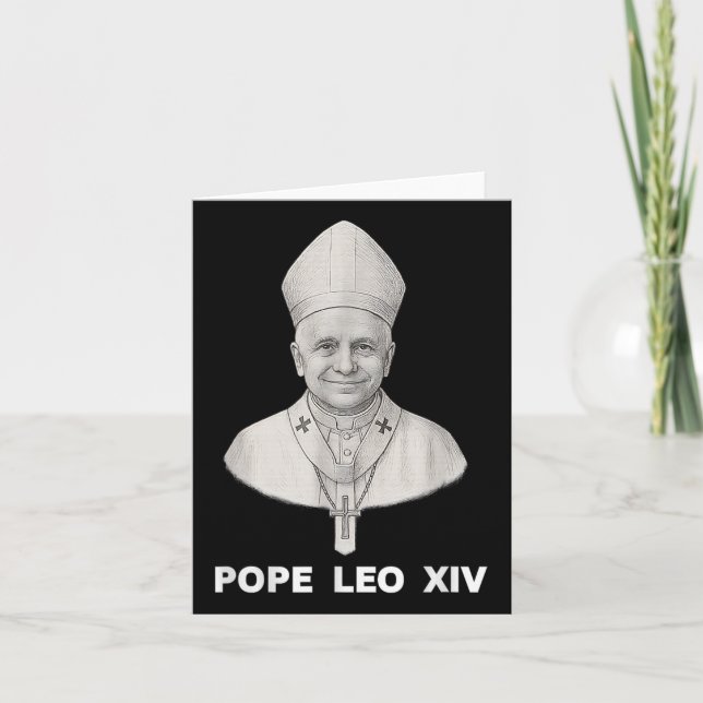 Tarjeta Retrato de Leo Xiv (Anverso)