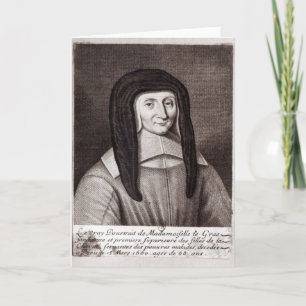 Tarjeta Retrato de Louise de Marillac