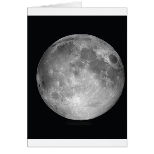 Tarjeta retrato de luna completa