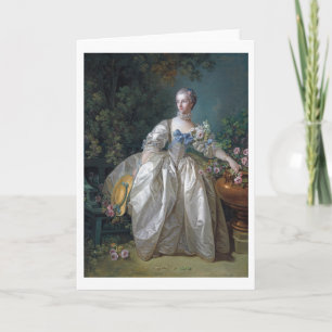 Tarjeta Retrato de Madame Bergeret, Boucher