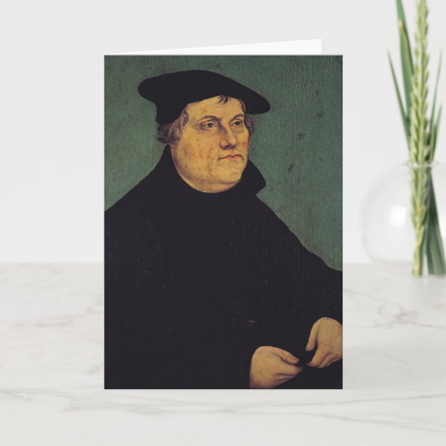 Tarjeta Retrato de Martin Luther 1543 (Anverso)