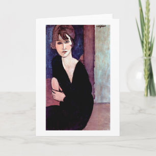 Tarjeta Retrato de mujer, Modigliani