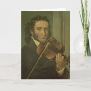 Tarjeta Retrato de Niccolo Paganini