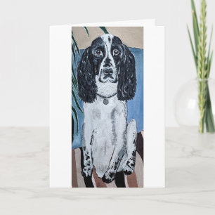 Tarjeta Retrato de pintura de Cocker Spaniel de Alfred Fox
