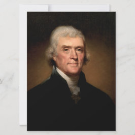 Tarjeta Retrato de Thomas Jefferson (por Rembrandt Peale)