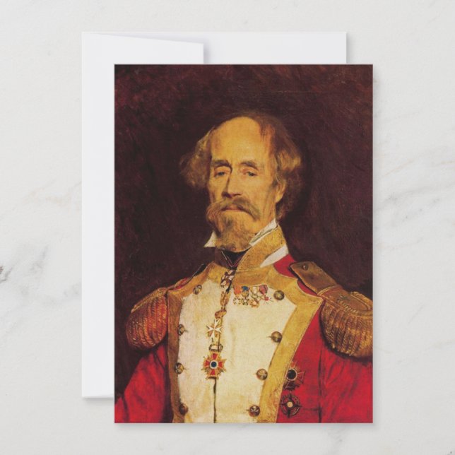 Tarjeta Retrato de un general español (Anverso)