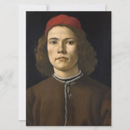 Tarjeta Retrato de un joven (de Botticelli)