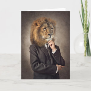 Tarjeta Retrato de un león