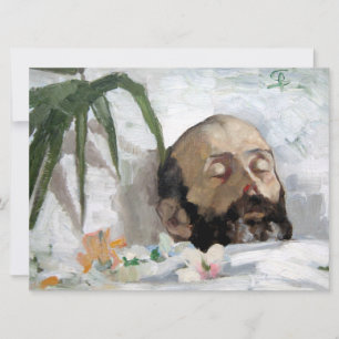 Tarjeta Retrato de un muerto (mortalidad y muerte) (Art.